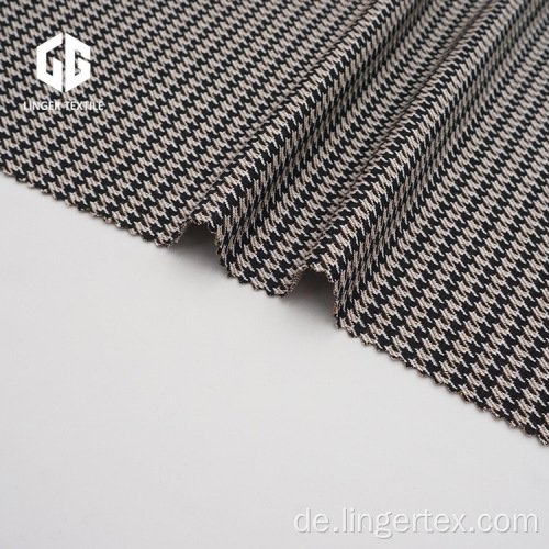 Cotton Houndstooth Jacquard Stoff für Kleidungszubehör